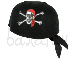 Шляпа пирата с косынкой