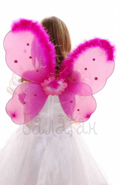 Butterfly wings pink  fluff Accessories