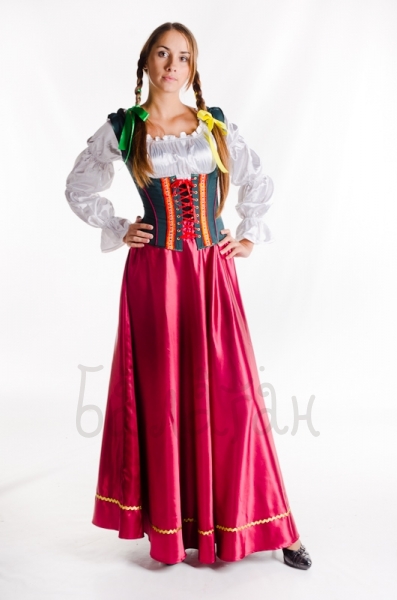 Shepherdess long dress costume for woman