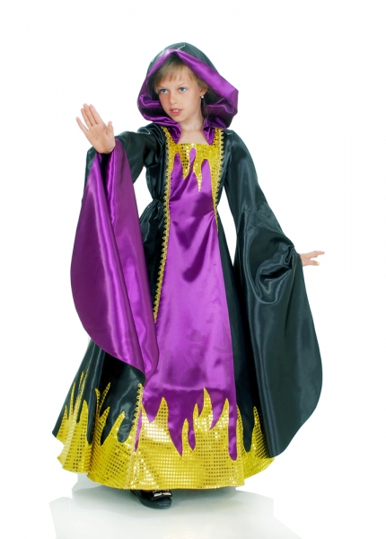 Gothic enchantress Kids Girls Halloween witch costume 