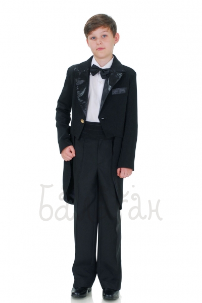 Black tailcoat for little boy