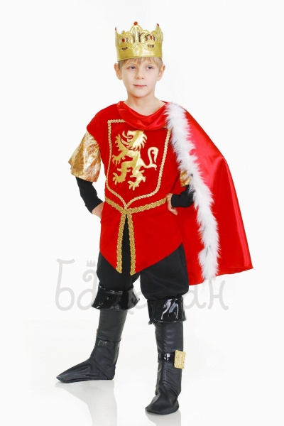 King Robe and crown set costume for little boy