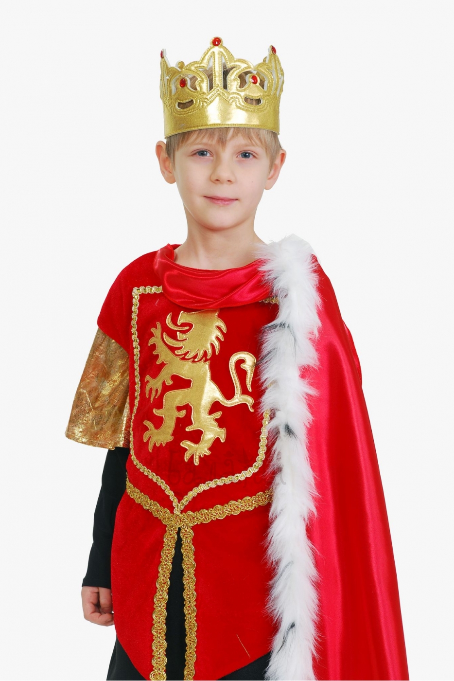 King Robe and crown set costume for little boy