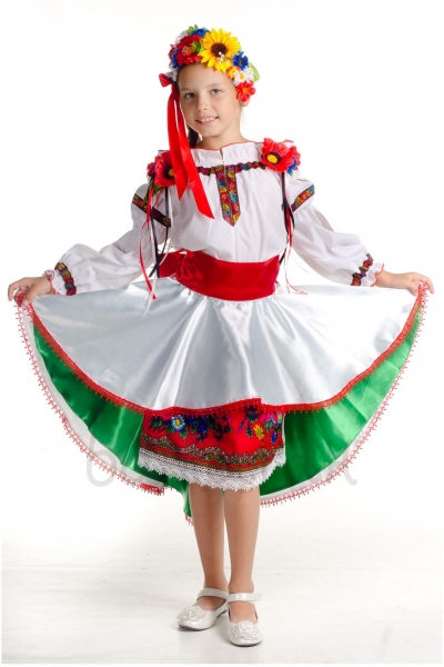National Ukrainian girl Darina costume for little girl 