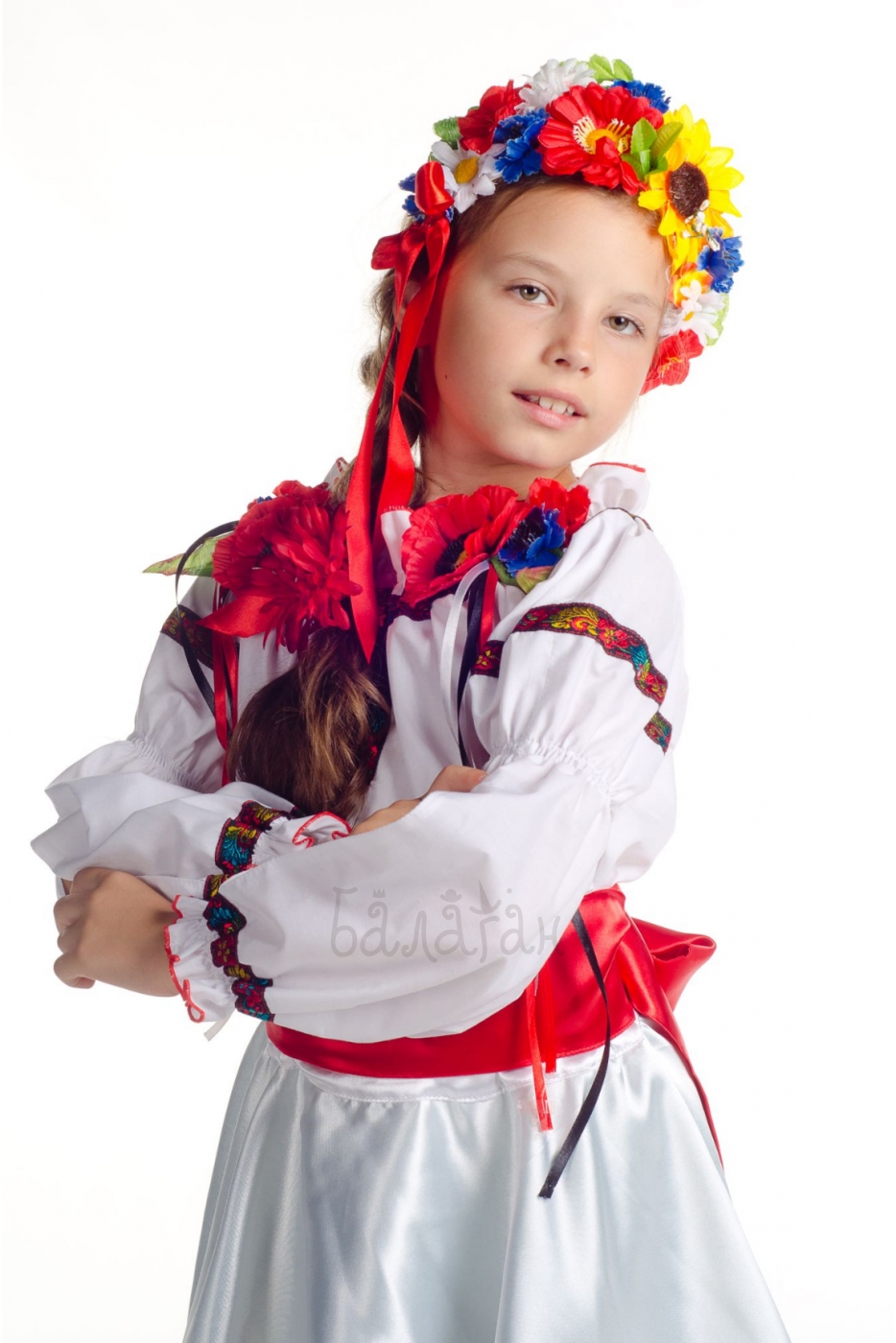 National Ukrainian girl Darina costume for little girl 