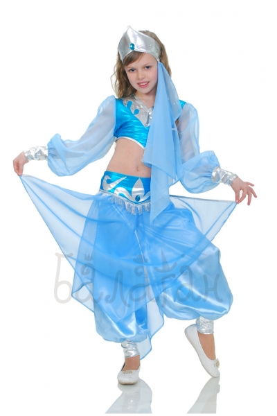 Orientall Belly Dance Blue costume little girls 