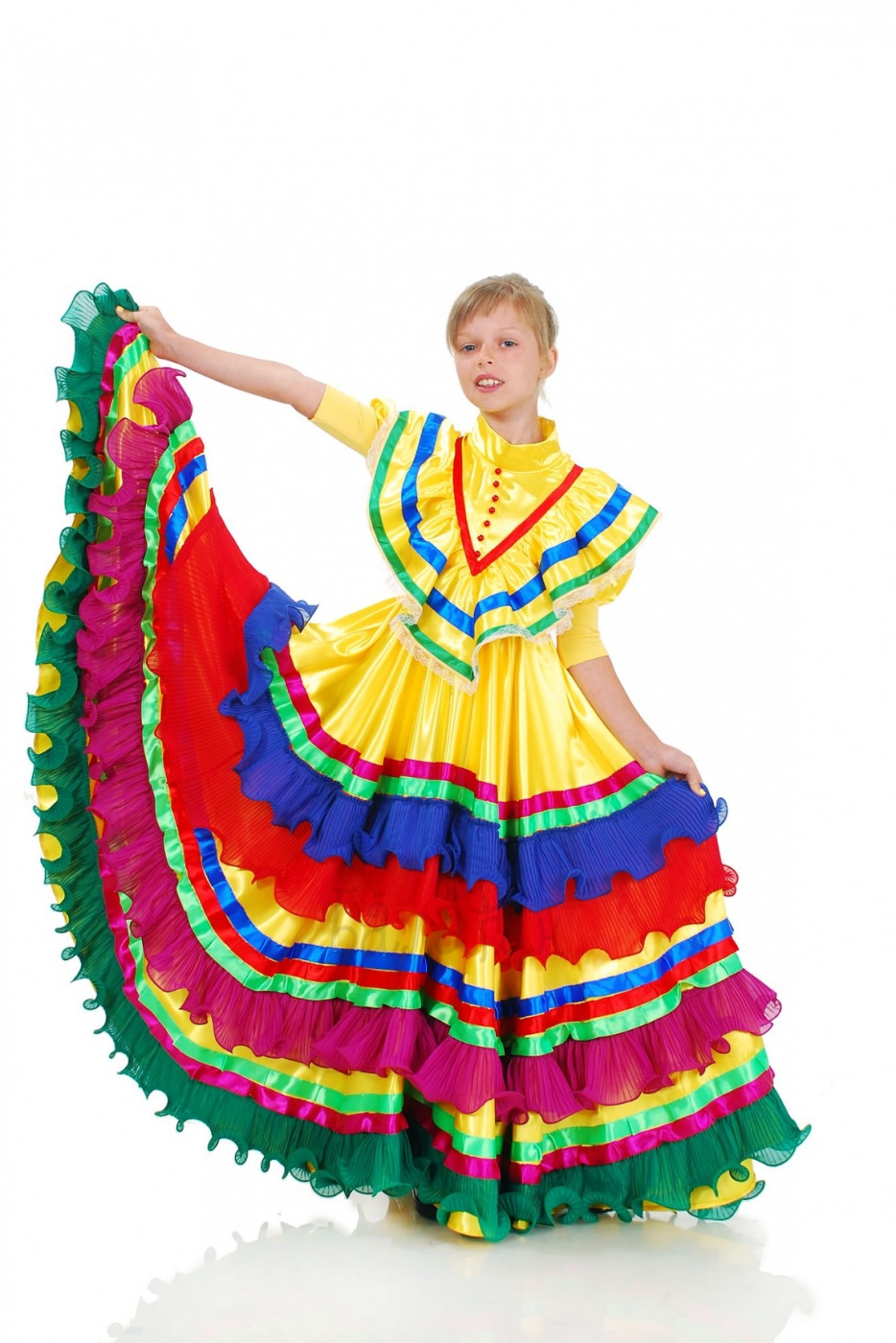 Mexican girl Senorita costume with Dress