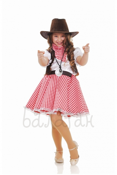 Cowboy Betty costume for little girl