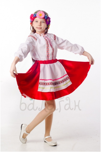  Costume of the Ukrainian girl kids dress 