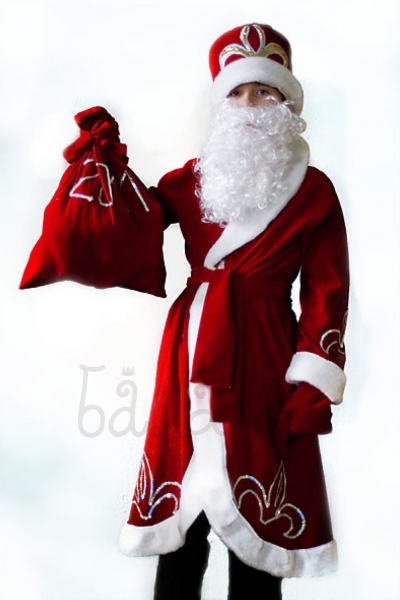 Russian Santa Claus Ded Moroz winter new year party Costume for little boy