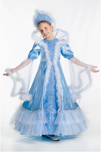  The Snow Queen costume for little girl dress with fluff 