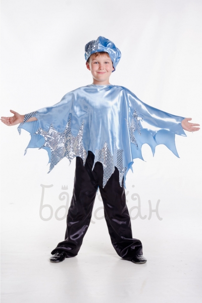 Winter frost costume for a little boy 
