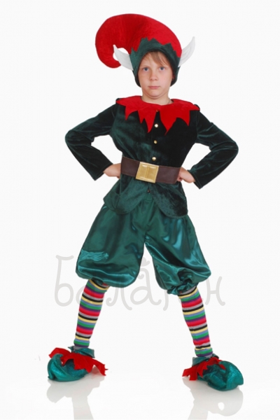  Christmas Elf Rich bandit costume for little boy