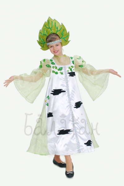Birch tree Popular National tree costume for little girls