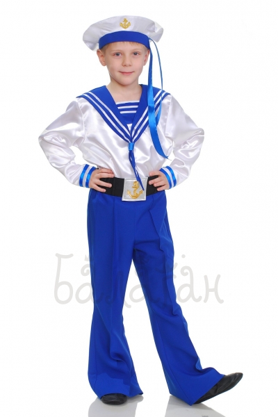 Sailor boy striped kids costume for little boy