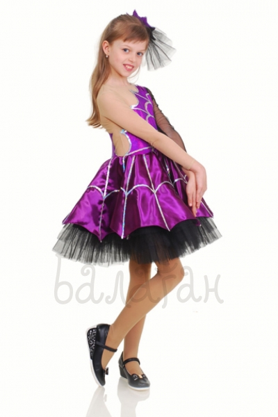 Spiderweb purple Kids dress Halloween costume 