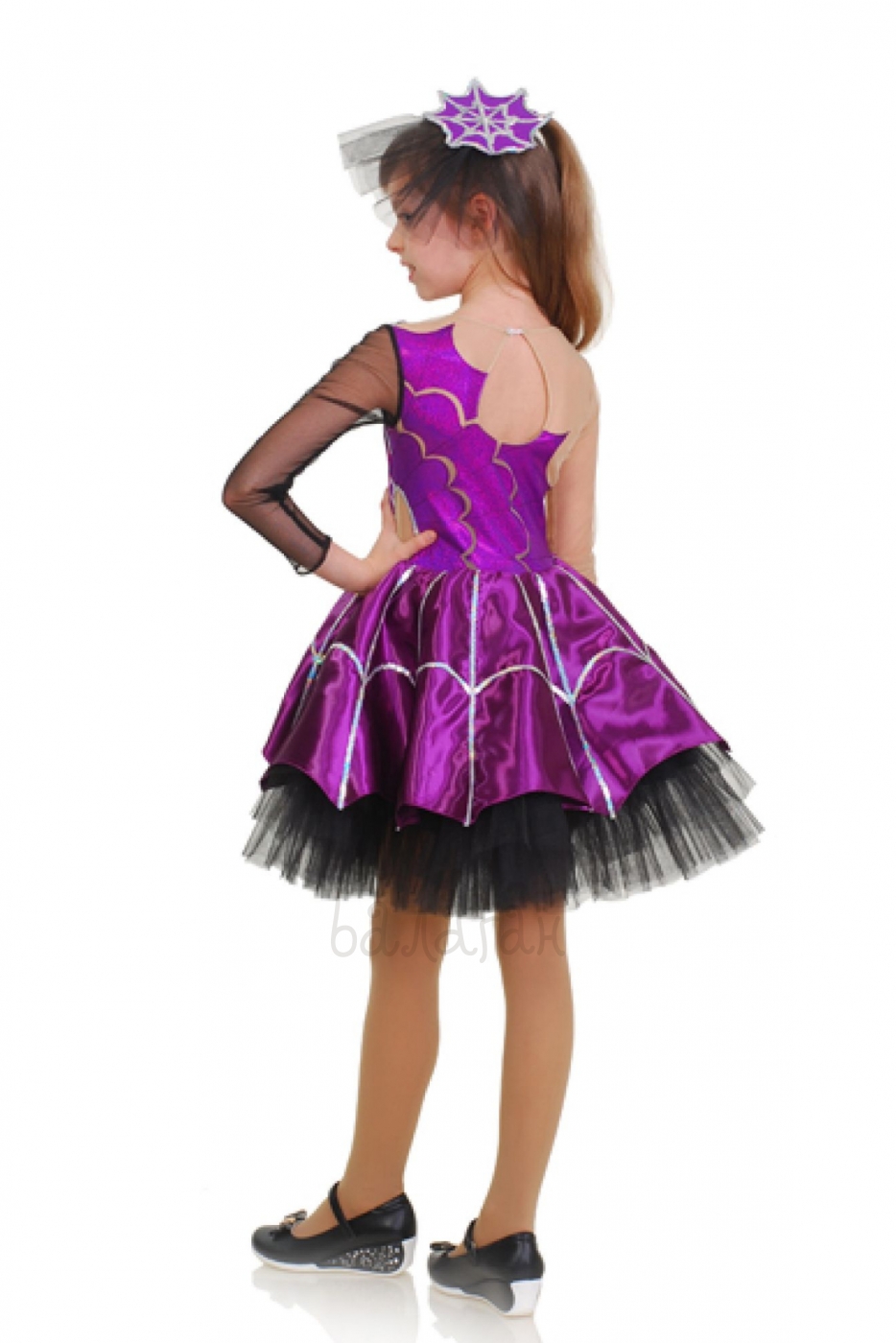Spiderweb purple Kids dress Halloween costume 