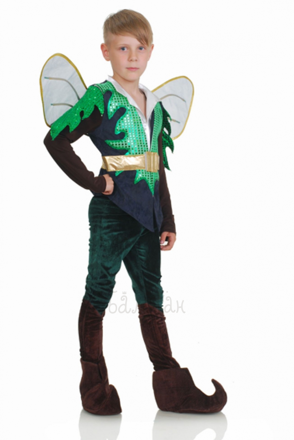 Forest elf rich Bandit costume for little boy 