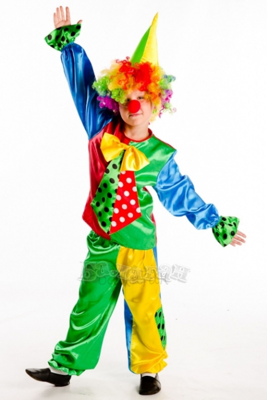 Clown funny red nose costume for a little boy