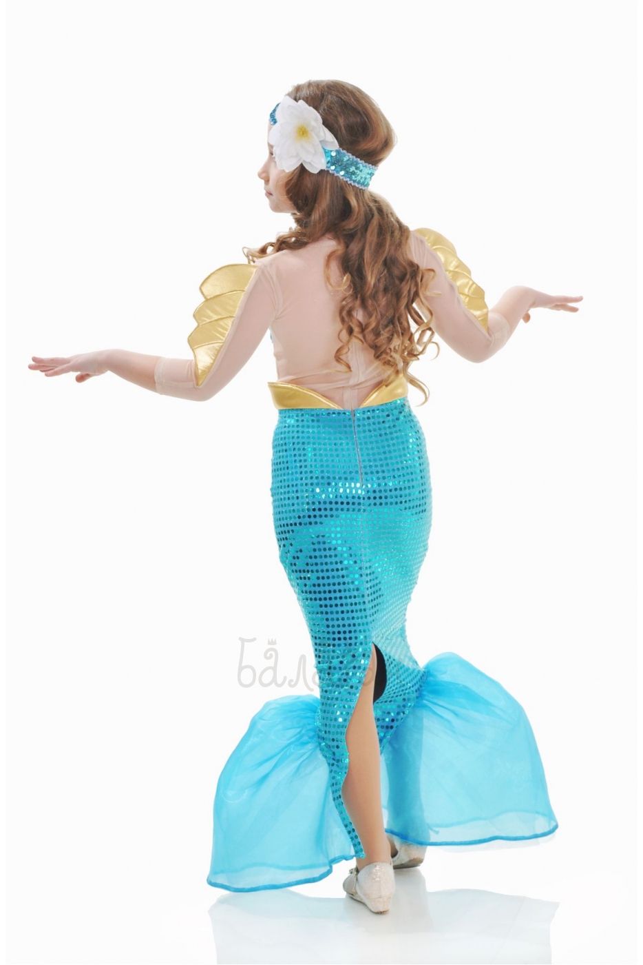 Mermaid Disney style costume for little girl 