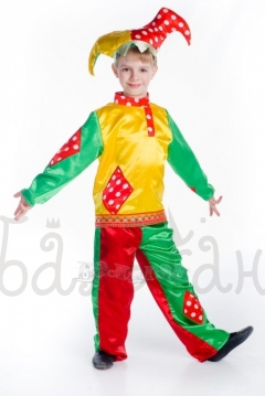 Buffoons clown National costume for a little boy