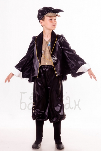 Raven birds collection costume for a little boy 