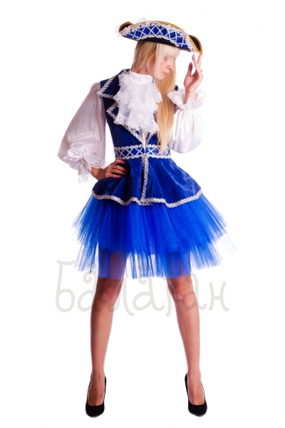 Pirate style Sea bandit costume for women with ballet tutu