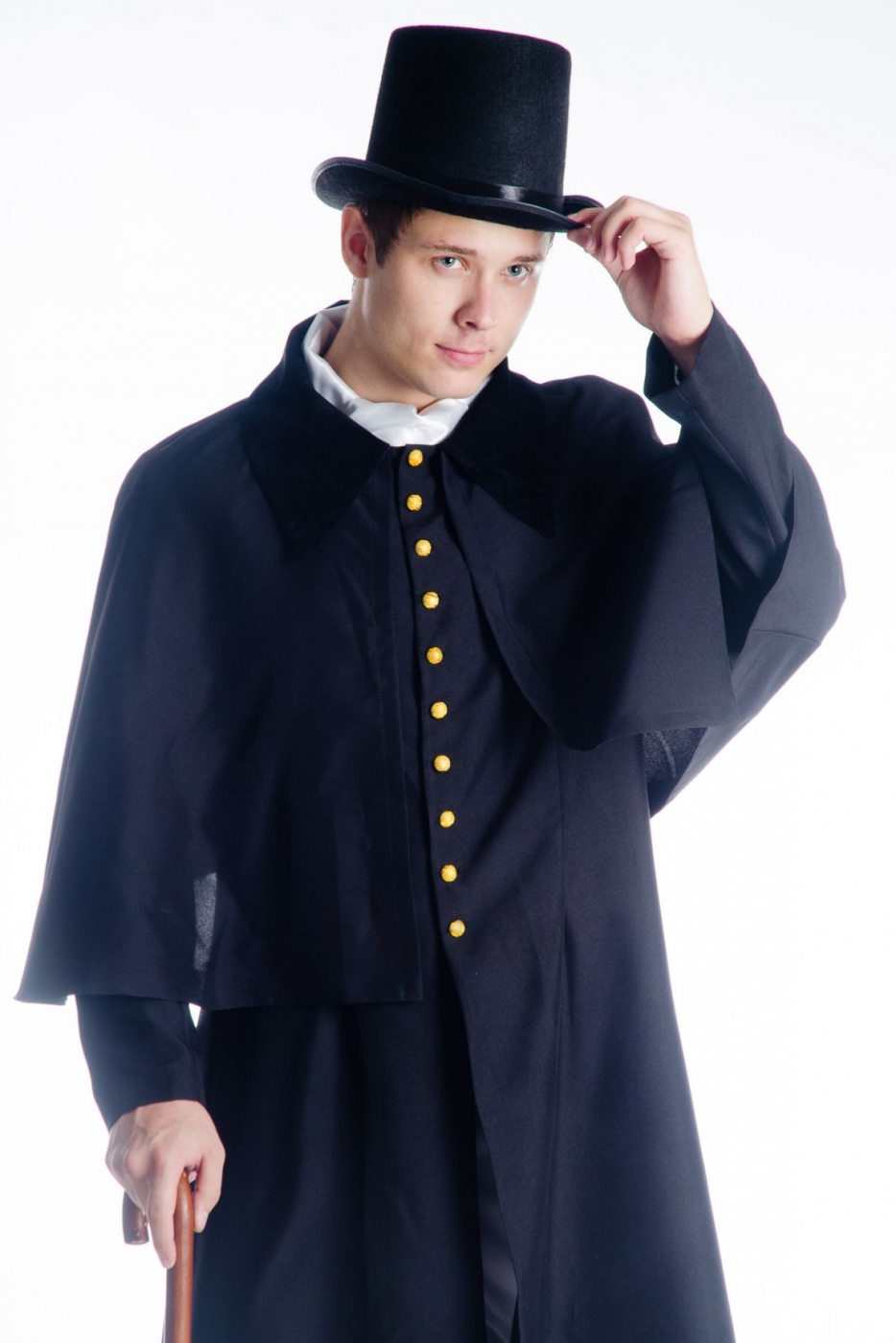 Pushkin costume for man with black cloak
