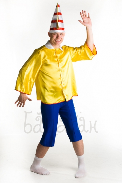 Buratino Russian Pinocchio costume for man