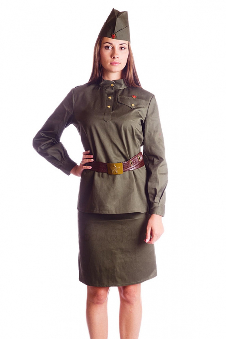 Military costume for woman short skirt