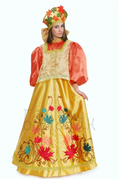Autumn dress Boyar style costume for woman