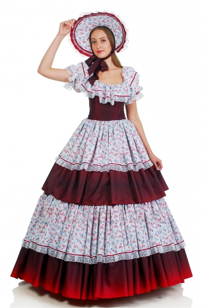 Flower girl dress History style costume for woman