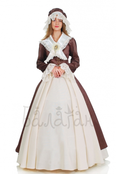Chocolate girl dress history style costume for woman 