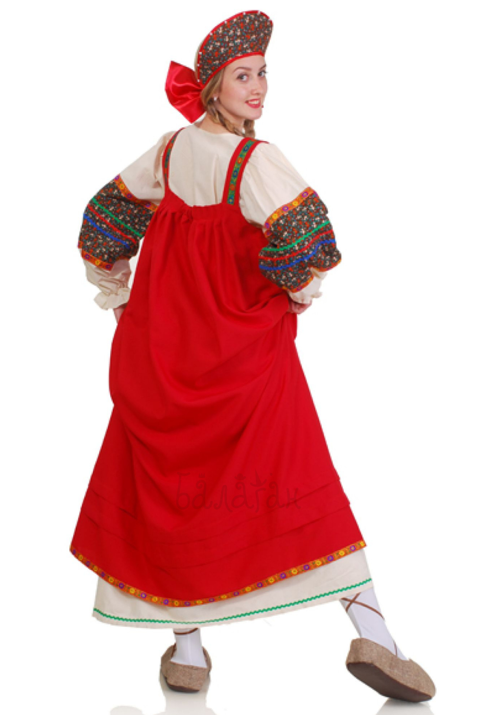 Костюм селянський (сорочка з сарафаном)